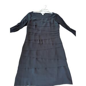 White House black market size medium black knee length dress. Stretchy